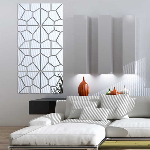 Acrylic wall decor Mirror (SILVER)