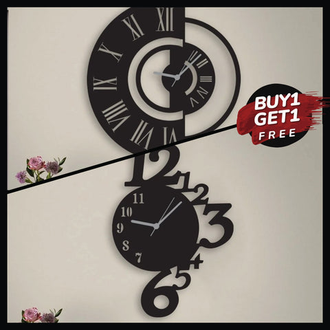 Wooden Wall Clock Combo 7