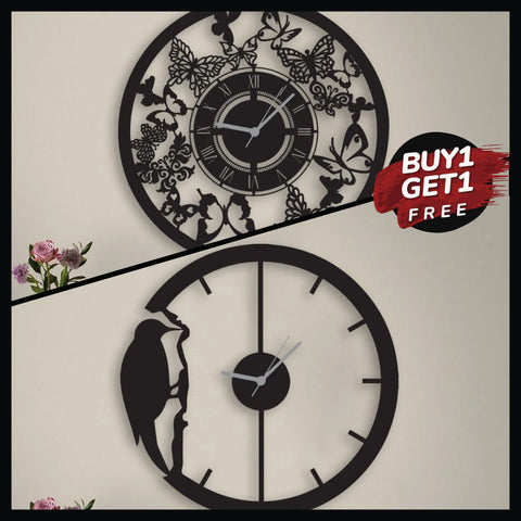 Wooden Wall Clock Combo 5