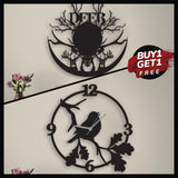 Wooden Wall Clock Combo 3