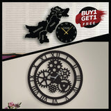 Wooden Wall Clock Combo 4