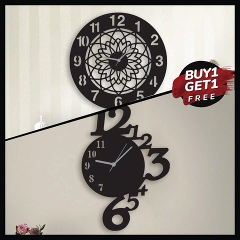 Wooden Wall Clock Combo 8