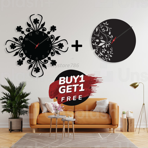 Wooden Wall Clock Combo 12