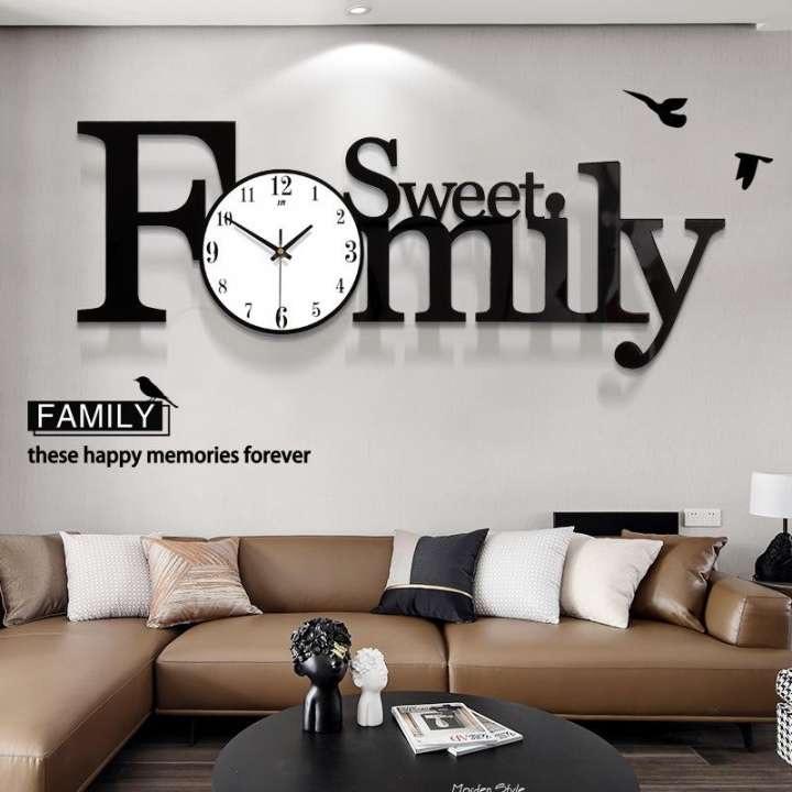 Wooden Sweet Family Clock