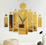 Acrylic Mirror Golden/Silver long Clock